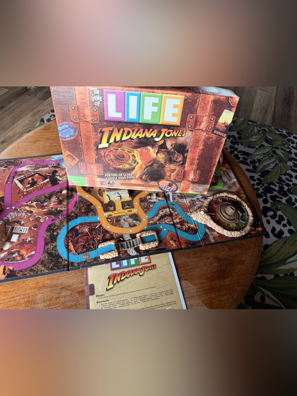 The Game Of Life: Indiana Jones (2008 Milton Bradley Board Game)